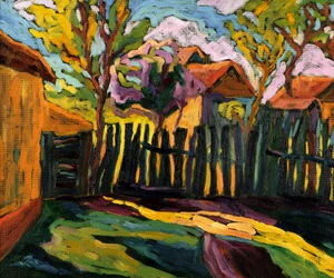 Sonniger Innenhof